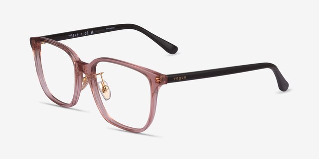 Vogue Eyewear VO5550D Clear Pink AcetateEyeglass Frames from EyeBuyDirect, Angle View