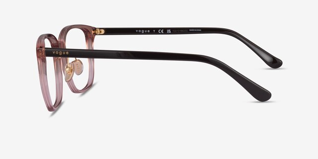 Vogue Eyewear VO5550D Clear Pink AcetateEyeglass Frames from EyeBuyDirect, Side View