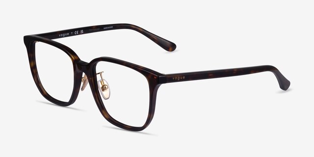 Vogue Eyewear VO5550D Dark Tortoise AcetateEyeglass Frames from EyeBuyDirect, Angle View