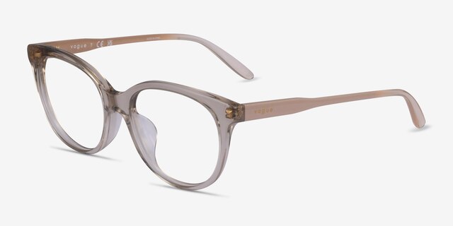 Vogue Eyewear VO5552F Clear AcetateEyeglass Frames from EyeBuyDirect, Angle View