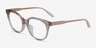 Vogue Eyewear VO5552F Clear AcetateEyeglass Frames from EyeBuyDirect, Angle View