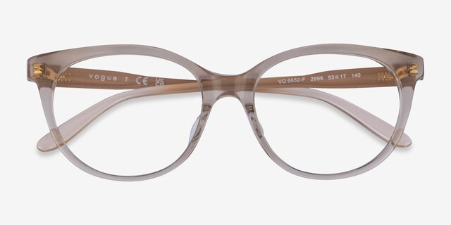 Vogue Eyewear VO5552F Clear AcetateEyeglass Frames from EyeBuyDirect, Closed View