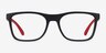 ARNETTE Akaw Matte Black PlasticEyeglass Frames from EyeBuyDirect, Front View
