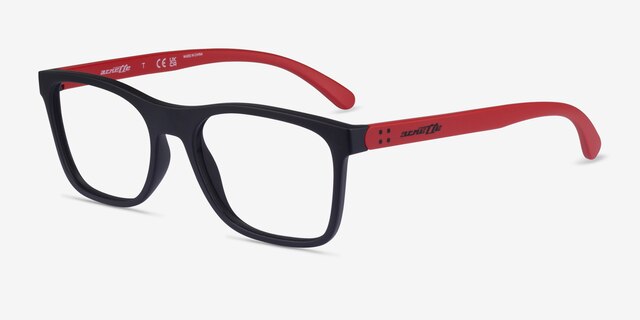 ARNETTE Akaw Matte Black PlasticEyeglass Frames from EyeBuyDirect, Angle View