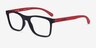 ARNETTE Akaw Matte Black PlasticEyeglass Frames from EyeBuyDirect, Angle View