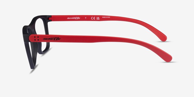 ARNETTE Akaw Matte Black PlasticEyeglass Frames from EyeBuyDirect, Side View