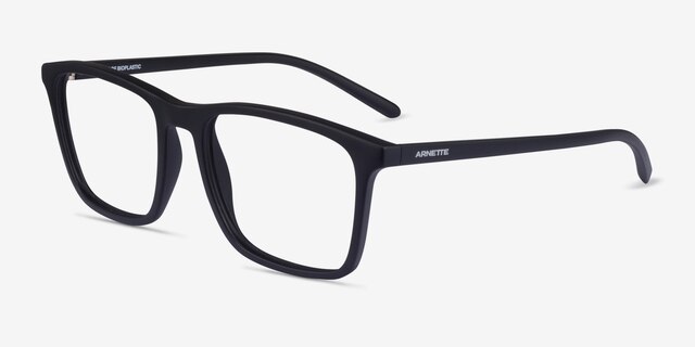 ARNETTE Frogface Matte Black PlasticEyeglass Frames from EyeBuyDirect, Angle View