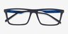 ARNETTE Rangiroa Black Blue PlasticEyeglass Frames from EyeBuyDirect, Closed View