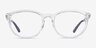 ARNETTE Varney Clear Gray PlasticEyeglass Frames from EyeBuyDirect, Front View