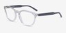 ARNETTE Varney Clear Gray PlasticEyeglass Frames from EyeBuyDirect, Angle View