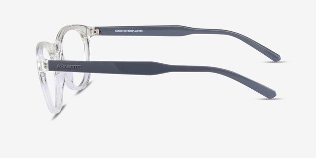 ARNETTE Varney Clear Gray PlasticEyeglass Frames from EyeBuyDirect, Side View