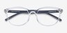 ARNETTE Varney Clear Gray PlasticEyeglass Frames from EyeBuyDirect, Closed View