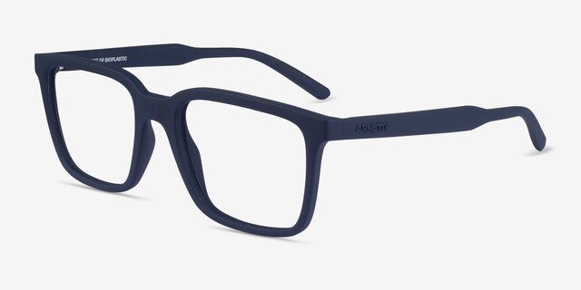 ARNETTE Geryon Matte Navy PlasticEyeglass Frames from EyeBuyDirect, Angle View