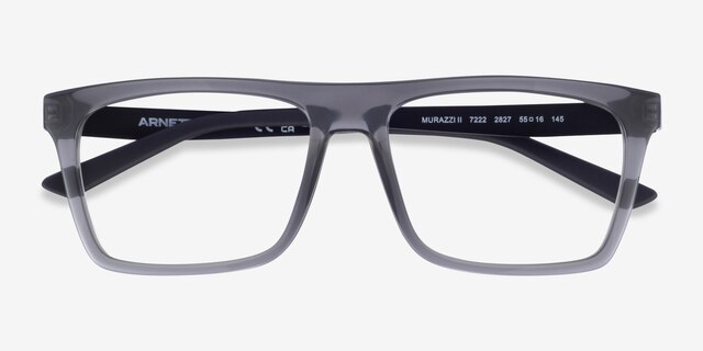 ARNETTE Murazzi Ii Clear Gray PlasticEyeglass Frames from EyeBuyDirect, Closed View
