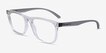 ARNETTE Montrose Clear Gray PlasticEyeglass Frames from EyeBuyDirect, Angle View