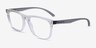 ARNETTE Montrose Clear Gray PlasticEyeglass Frames from EyeBuyDirect, Angle View