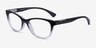 Oakley Plungeline TM Black PlasticEyeglass Frames from EyeBuyDirect, Angle View