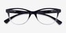 Oakley Plungeline TM Black PlasticEyeglass Frames from EyeBuyDirect, Closed View