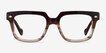 Vogue Eyewear VO5403 Striped Brown AcetateEyeglass Frames from EyeBuyDirect, Front View