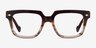 Vogue Eyewear VO5403 Striped Brown AcetateEyeglass Frames from EyeBuyDirect, Front View