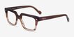Vogue Eyewear VO5403 Striped Brown AcetateEyeglass Frames from EyeBuyDirect, Angle View