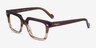 Vogue Eyewear VO5403 Striped Brown AcetateEyeglass Frames from EyeBuyDirect, Angle View