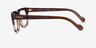 Vogue Eyewear VO5403 Striped Brown AcetateEyeglass Frames from EyeBuyDirect, Side View