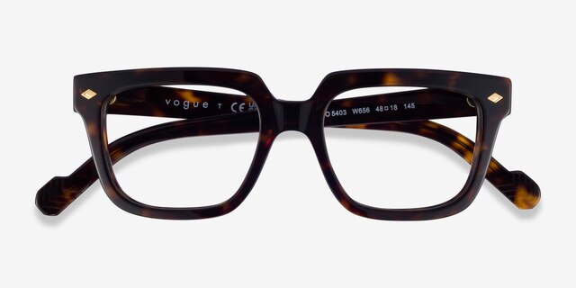 Vogue Eyewear VO5403 Tortoise AcetateEyeglass Frames from EyeBuyDirect, Closed View