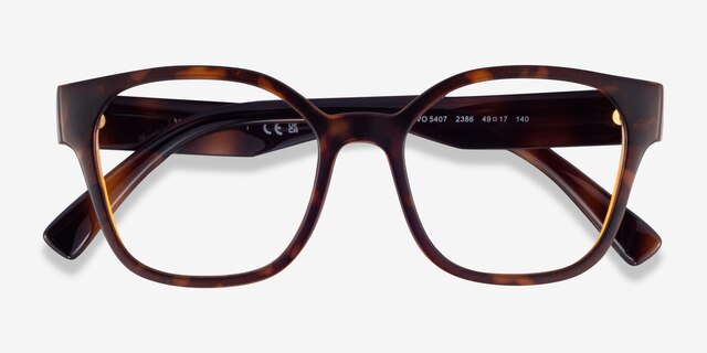 Vogue Eyewear VO5407 Matte Tortoise PlasticEyeglass Frames from EyeBuyDirect, Closed View