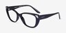 Vogue Eyewear VO5455 Black PlasticEyeglass Frames from EyeBuyDirect, Angle View