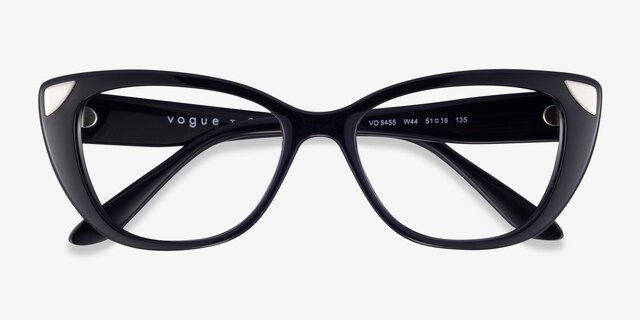 Vogue Eyewear VO5455 Black PlasticEyeglass Frames from EyeBuyDirect, Closed View