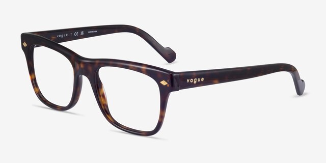 Vogue Eyewear VO5464 Dark Tortoise AcetateEyeglass Frames from EyeBuyDirect, Angle View