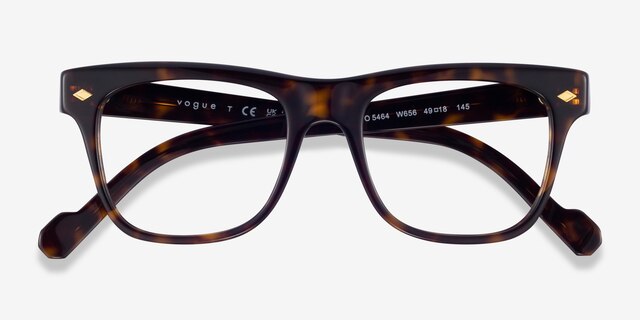 Vogue Eyewear VO5464 Dark Tortoise AcetateEyeglass Frames from EyeBuyDirect, Closed View