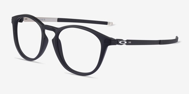 Oakley Pitchman R Matte Black PlasticEyeglass Frames from EyeBuyDirect, Angle View