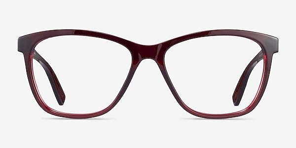 Oakley Alias Clear Red Plastic Eyeglass Frames