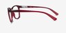 Oakley Alias Clear Red PlasticEyeglass Frames from EyeBuyDirect, Side View