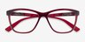 Oakley Alias Clear Red PlasticEyeglass Frames from EyeBuyDirect, Closed View