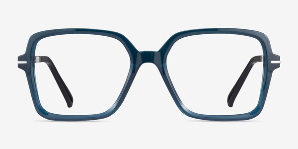 Oakley Sharp Line Clear Blue Plastic Eyeglass Frames