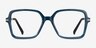 Oakley Sharp Line Clear Blue PlasticEyeglass Frames from EyeBuyDirect, Front View