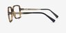 Oakley Sharp Line Matte Tortoise PlasticEyeglass Frames from EyeBuyDirect, Side View