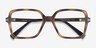 Oakley Sharp Line Matte Tortoise PlasticEyeglass Frames from EyeBuyDirect, Closed View