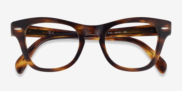 Ray-Ban RB0707V Clear Tortoise PlasticEyeglass Frames from EyeBuyDirect, Closed View