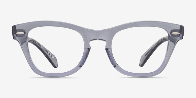Ray-Ban RB0707V Clear Gray PlasticEyeglass Frames from EyeBuyDirect, Front View