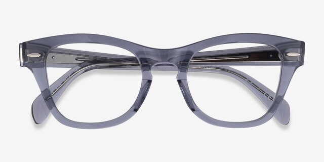Ray-Ban RB0707V Clear Gray PlasticEyeglass Frames from EyeBuyDirect, Closed View