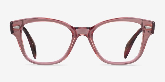 Ray-Ban RB0880 Clear Pink AcetateEyeglass Frames from EyeBuyDirect, Front View