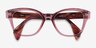 Ray-Ban RB0880 Clear Pink AcetateEyeglass Frames from EyeBuyDirect, Closed View