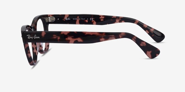 Ray-Ban RB2201V Laramie Pink Tortoise AcetateEyeglass Frames from EyeBuyDirect, Side View