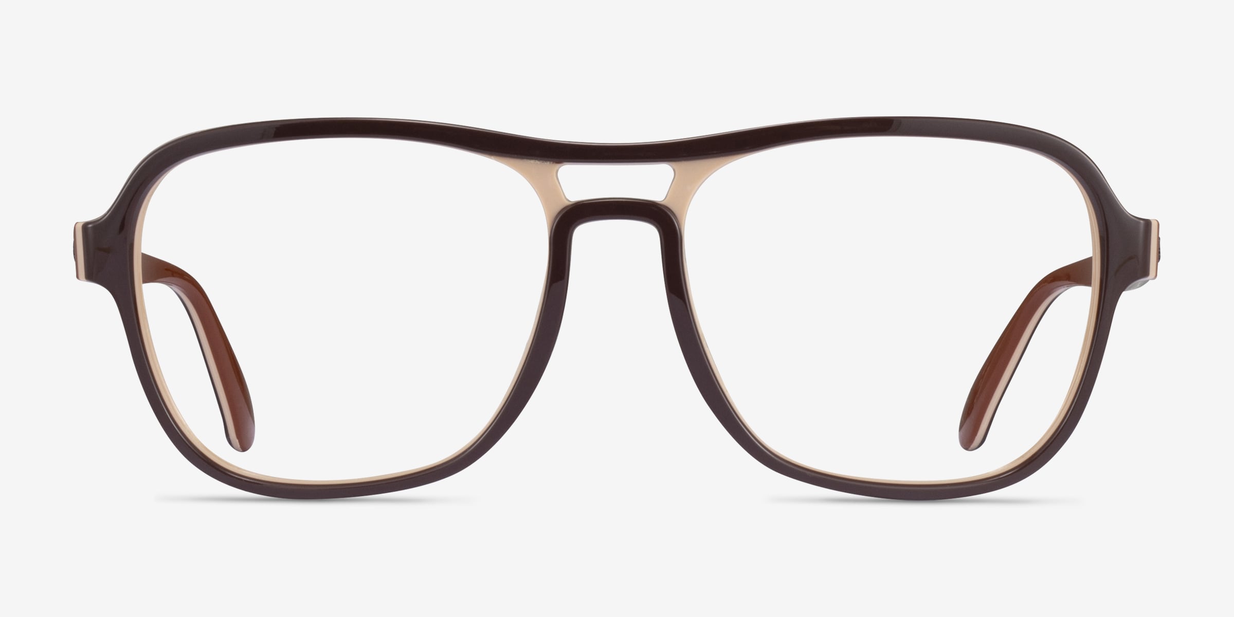 Ray-Ban RB4356V Stateside - Aviator Brown Frame Eyeglasses