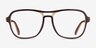 Ray-Ban RB4356V Stateside Brown PlasticEyeglass Frames from EyeBuyDirect, Front View
