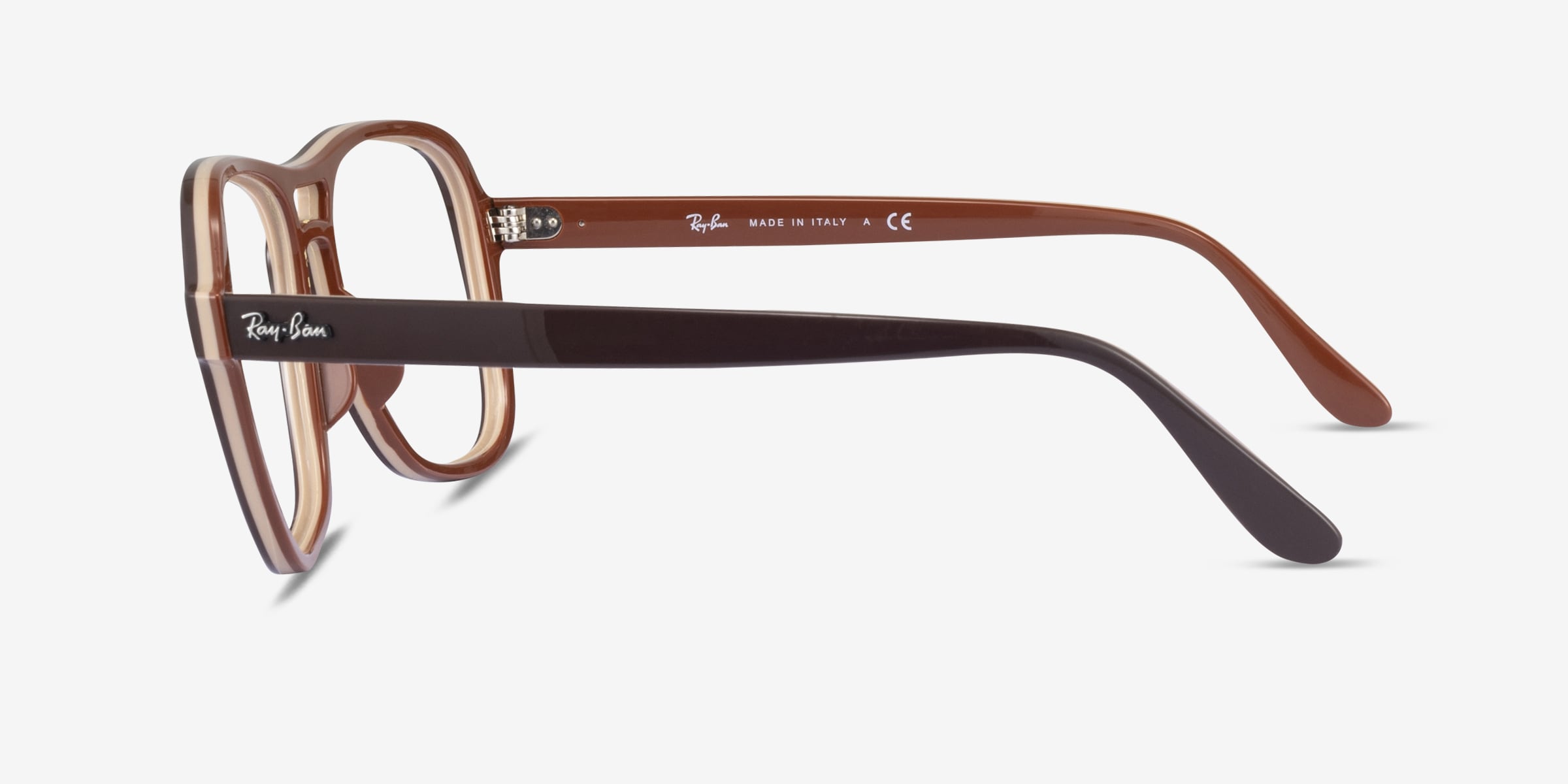 Ray-Ban RB4356V Stateside - Aviator Brown Frame Eyeglasses